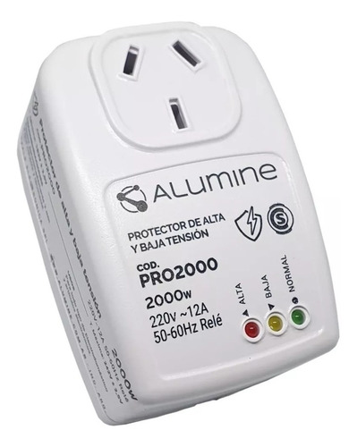 Protector De Tension Alumine Alta Y Baja Tensión 2000 W