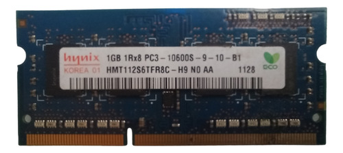 Memoria Ram Hynix 1 Gb 1rx8 Pc3-10600s-9-10-b1 1333 Mhz (Usado)