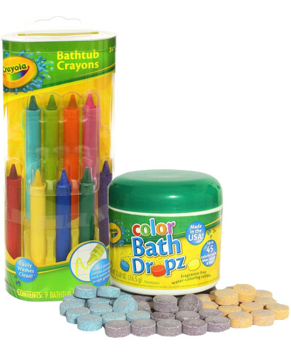 Lápices de colores Crayola para bañera con gotas de baño Crayola Color 60