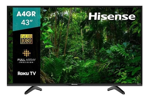 Imagen 1 de 4 de Smart Tv Hisense 43a4gr 43 Full Hd 1920x1080 Hdmi Roku Tv