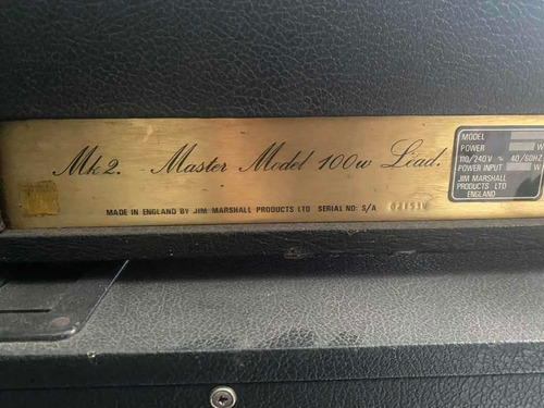 Marshall Jmp Mk2 Master Model 1980 (Usado)