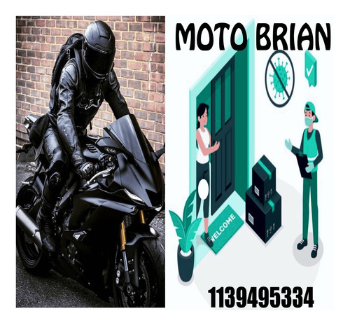 Imagen 9 de 10 de Mensajería C/priv En Moto Env.flex/delívery Motobrian.com.ar