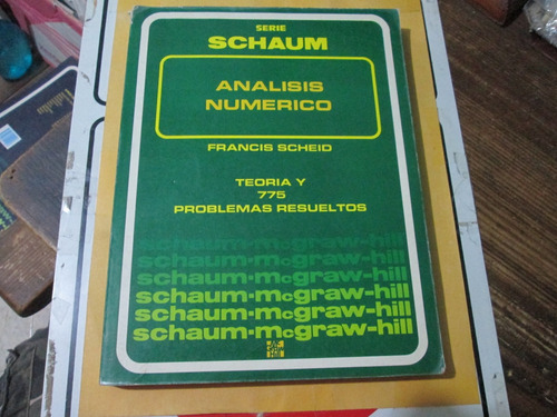 Análisis Numérico, Francis Scheid (Usado)