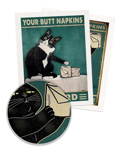 Imagen 7 de 8 de Lienzo Decorativo Gatos Divertidos