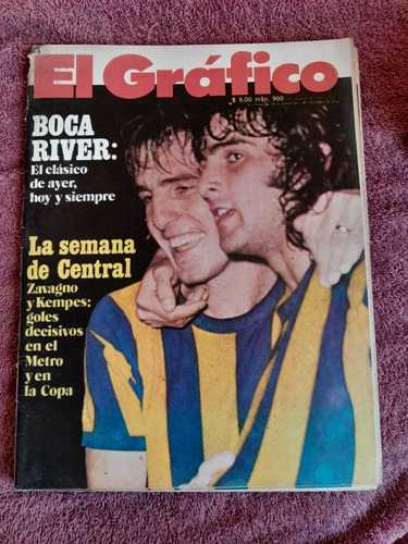 Revista El Gráfico Newells Boca River   16 04 1975 N2897 