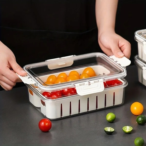 Taper Hermetico Contenedor Con Division Para Alimentos