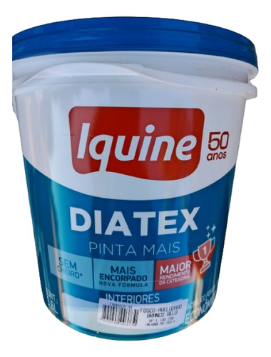 Tinta Acrilica Fosca Eco 3,6l Diatex Marfim Iquine Acabamento Fosco