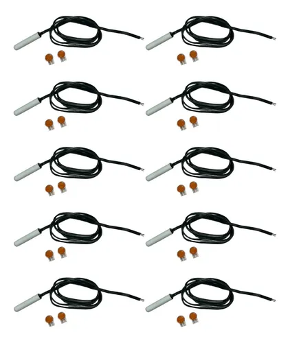 Kit 10 Sensor Degelo 10k Para Geladeira Electrolux Df42