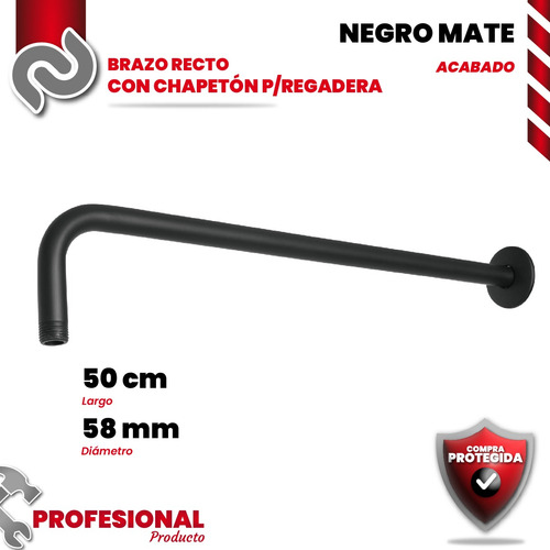 Brazo Recto 50 Cm Con Chapetón Para Regadera 47754