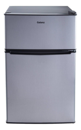 Refrigerador frigobar Galanz GL31 stainless steel con freezer 88L 110V