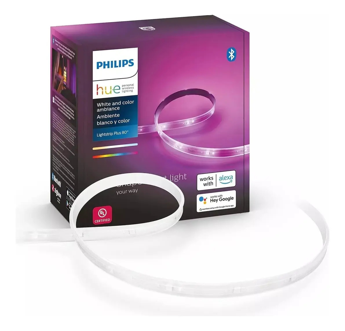 Faixa de LED Philips Hue Lightstrip Plus RGB de 2 m