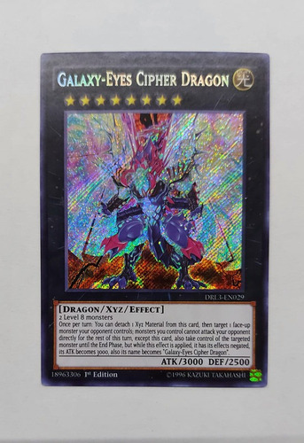 Galaxy Eyes Cipher Dragon Secreto Yugioh