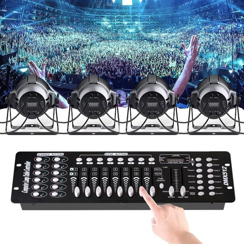 Controlador Dmx 192 Canales Luces Dj Consola 512 Línea 1m