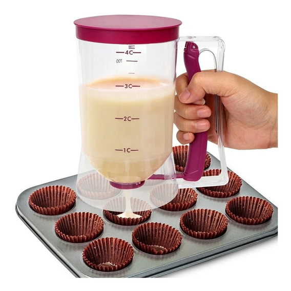 Dispensador de masa para repostería Pancake Cupcake Waffles herramienta para la cocina casera 