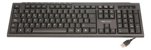 Teclado Tecmaster Multimedia Alámbrico Usb