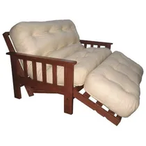 Comprar Colchon Futón 2 Cuerpos Y Piecera Con Resortes Chenille\u002Feco