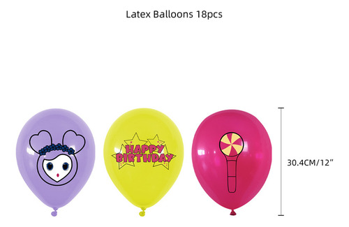. Twice Set Globos Decoracion De Cumpleañosfeliz Cumpleaños