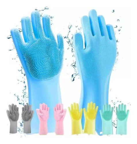 Guantes De Silicona Para Lavar Platos Mascotas Autos