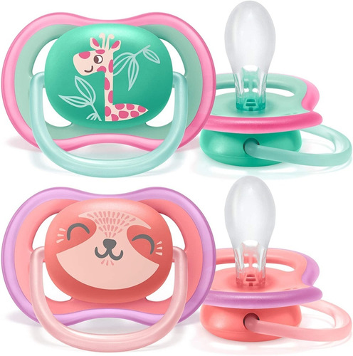 Set X2 Chupetes +18 Meses Ultra Air Avent Philips Manias