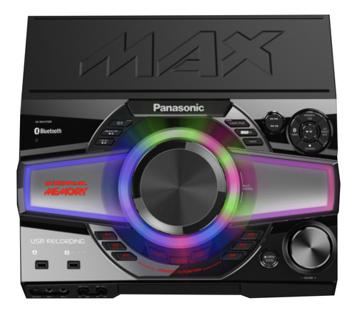 Imagen 4 de 5 de Minicomponente Panasonic SC-MAX5500 negro con bluetooth, nfc 2400W de potencia - 220V