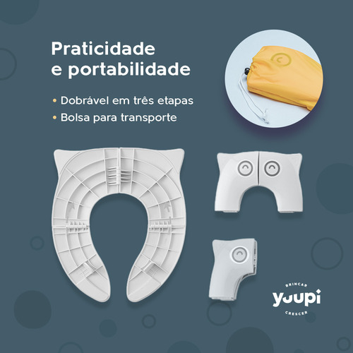 Assento Infantil Para Viagem Dobrável Branco Yuupi