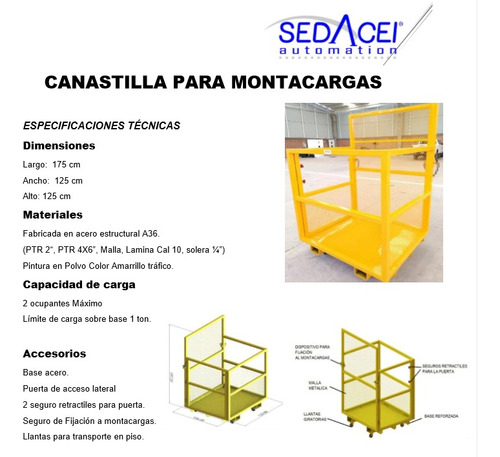 Canastilla Para Montacargas (sedacei) 