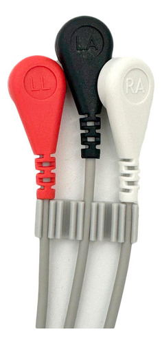 Cable De Ecg Conector Redondo 6 Pines Universal 3 Puntas