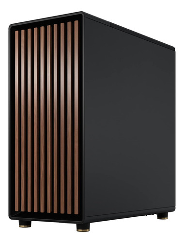 Gabinete Caja Cpu Computadora Diseño Fractal Simil Madera