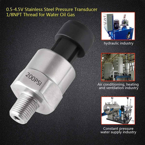 . Transductor Presión Sensor Emisor Acero Inoxidable (200
