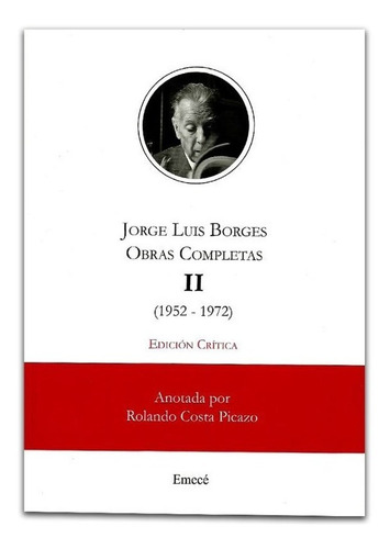 Obras Completas Borges Critica Costa Picazo Tomo 2 (Usado)