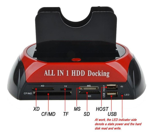 All-in 1875-j Hdd Docking Station Sataide Dual Usb 2.0 Clon