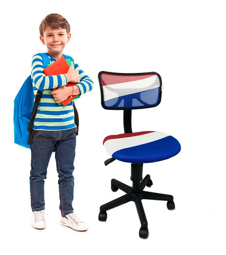 Silla Cuarto Niño Infantil Roja Azul Blanca Regalo Navidad