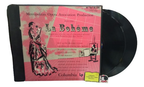 Lp - Acetato - Puccini - La Bohême - Ópera - Columbia - 1951