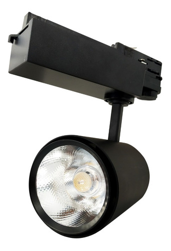 Foco Riel Led 10w Negro Para Riel Energizado Led / Hbled