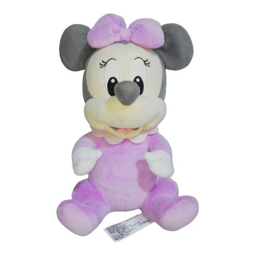 Peluche Mickey Mouse Minnie Baby Pijama Lila 29cm Disney