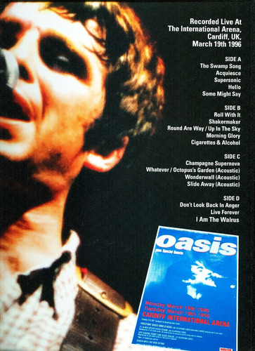 Oasis 2lp Show Inedito Cardiff 96 Gatefold Sound Europa New