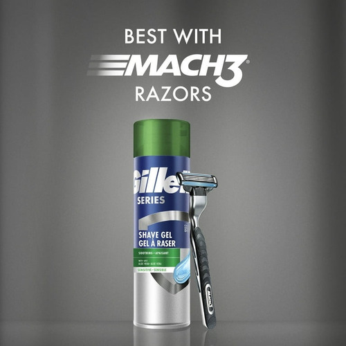 Gillette Series - Gel De Afeitar Con Aloe Vera (198 Gr)