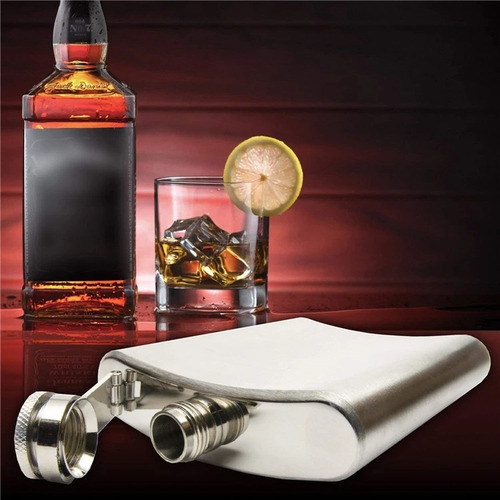 Petaca, Whisky De Acero Inoxidable Licorera 8oz