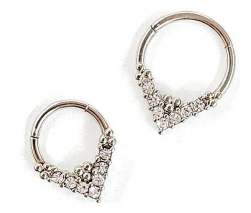 Piercing Argolla Con Bisagra Acero 316l Argb28a 1,2x10mm 1un