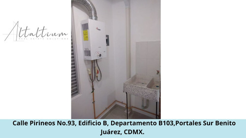 Se Vende Casa En Calle Pirineos No.93, Edificio B, Departamento B103,portales Sur Benito Juárez, Cdmx. Pds31-di