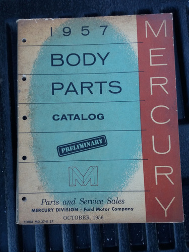 Libro Catalogo Manual Body Parts Mercury 1957