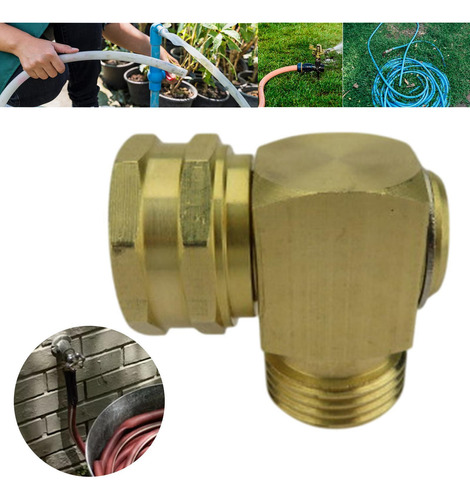 Ngulo Recto Conector De Jardín Adaptador De Manguera De