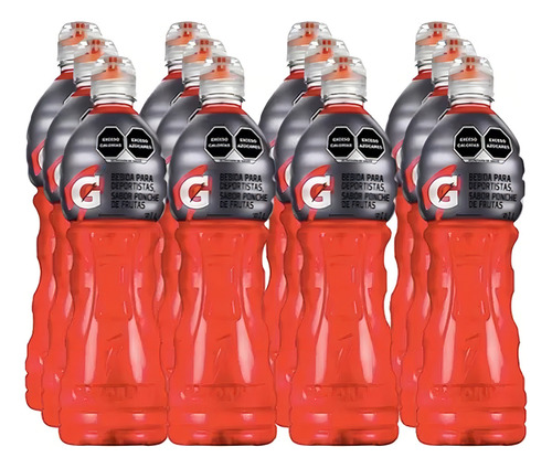 Bebida Gatorade Sabor Ponche De Frutas 1 L. (12 Piezas)
