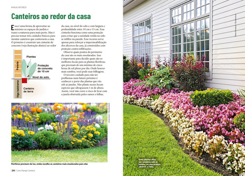 Manual Natureza - Volume 5: Como Planejar Canteiros, de Editora Europa. Editorial Editora Europa, capa mole em português, 2022