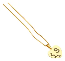 Comprar Cadena Cadenita Collar Personalizado Iniciales En Corazón