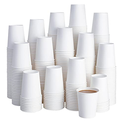 400 Pack 8 Oz Disposable Paper Coffee Cup, Hot/cold Bev...