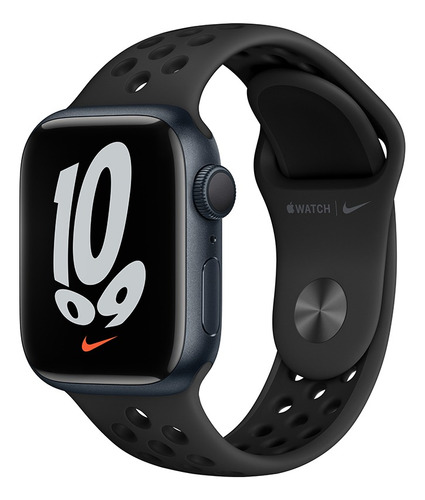 Apple Watch Nike Series 7 Gps, 41mm Caixa Meia-noite