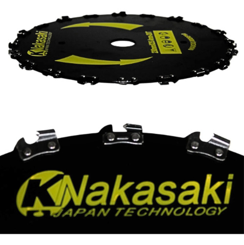 Disco Com Corrente Tipo Motosserra Para Roçadeira - 230mm