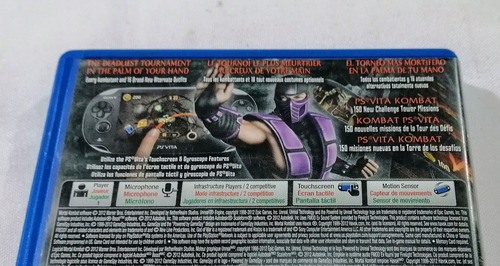Mortal Kombat Ps Vita ( FĂsico ) (Usado)