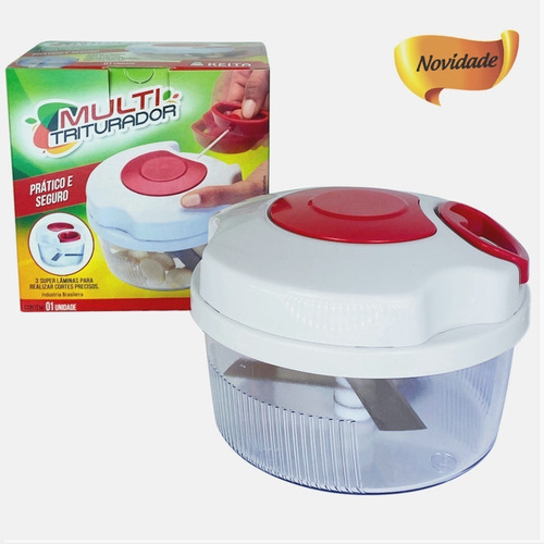 Imagem 4 de 5 de Multi Triturador Processador De Alimentos Manual 3 Lâminas